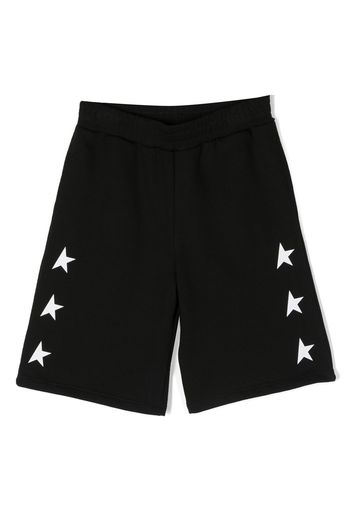 Golden Goose Kids Bermuda con stampa - Nero