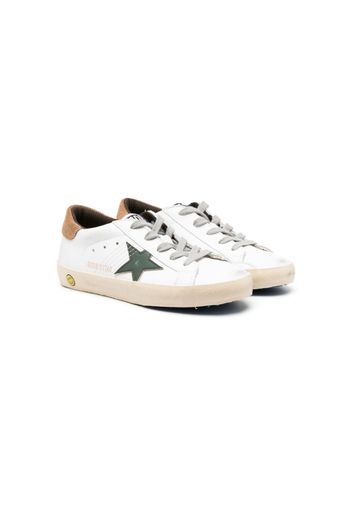 Golden Goose Kids Super Star lace-up sneakers - Bianco