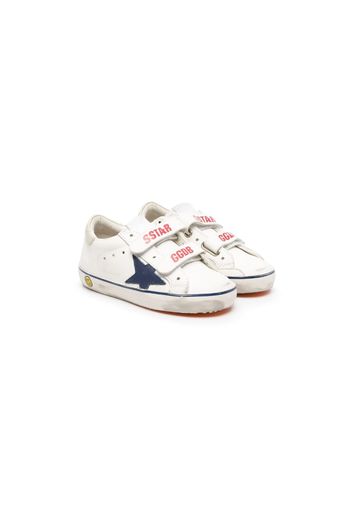 Golden Goose Kids Old School leather sneakers - Bianco