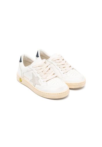 Golden Goose Kids star-patch low-top sneakers - Bianco