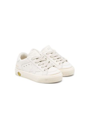 Golden Goose Kids star-patch low-top sneakers - Bianco