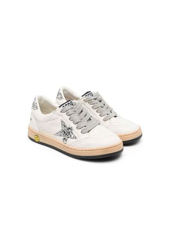 Golden Goose Kids Ball Star leather sneakers - Bianco