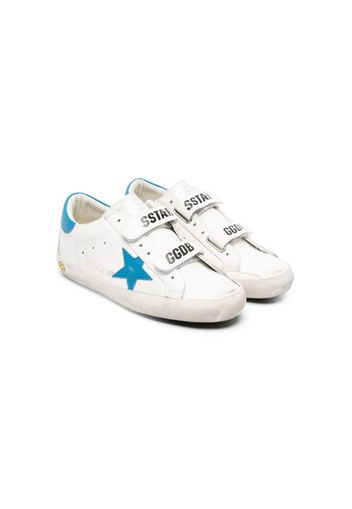 Golden Goose Kids Old School star-patch leather sneakers - Bianco