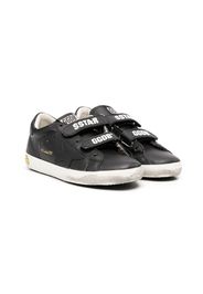 Golden Goose Kids Ball Star leather sneakers - Bianco shearling star-patch sneakers - Bianco