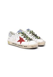 Golden Goose Kids Ball Star leather sneakers - Bianco Sneakers con stampa camouflage - Bianco