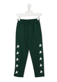 Golden Goose Kids logo tracksuit bottoms - Verde