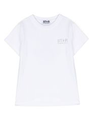 Golden Goose Kids star-print short-sleeve T-shirt - Bianco