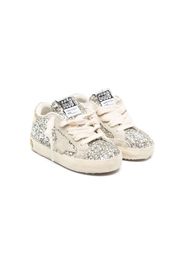 Golden Goose Kids Super-Star glitter-detail low-top sneakers - Argento