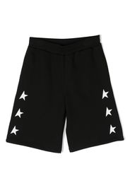 Golden Goose Kids Bermuda con stampa - Nero