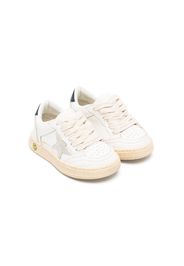 Golden Goose Kids panelled low-top leather sneakers - Bianco