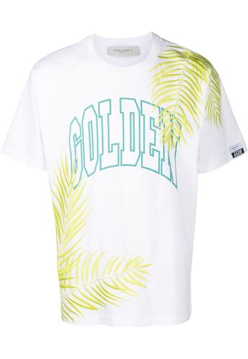Golden Goose T-shirt Golden con stampa - Bianco