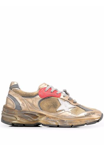 Golden Goose Sneakers Running Sole con effetto vissuto - Oro