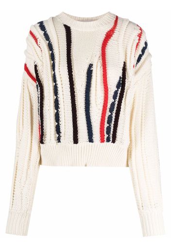 Golden Goose Maglione a righe - Bianco