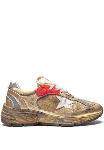 Golden Goose Sneakers Running Sole con effetto vissuto - Oro