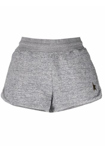 Golden Goose embroidered-logo shorts - Grigio