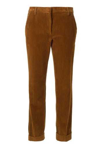 Golden Goose corduroy cigarette-fit trousers - Marrone