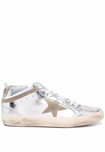 Golden Goose Sneakers Laminated Star and Wave - Argento