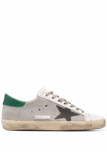 Golden Goose Super Star mesh-panelled sneakers - Bianco