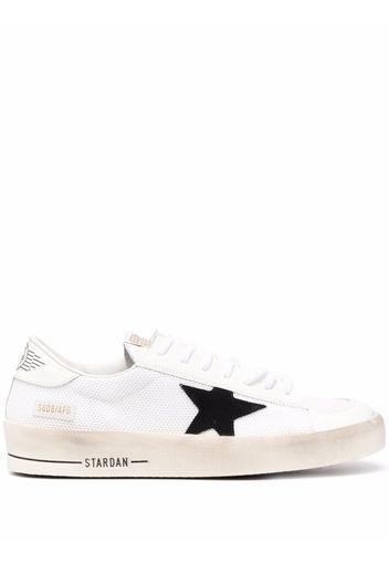 Golden Goose star-patch lace-up sneakers - Bianco