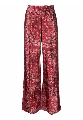 Golden Goose bandana-print straight trousers - Rosso