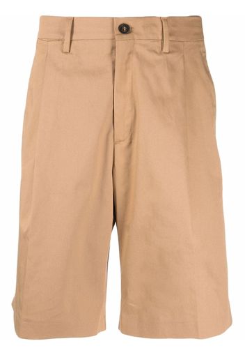 Golden Goose pressed-crease cotton chino shorts - Toni neutri