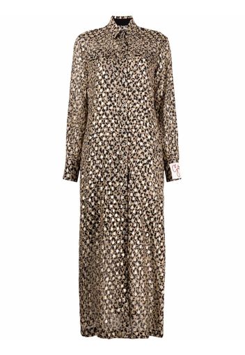 Golden Goose leopard-print shirt dress - Toni neutri