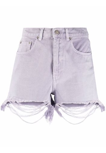 Golden Goose ripped-hem high-waisted shorts - Viola