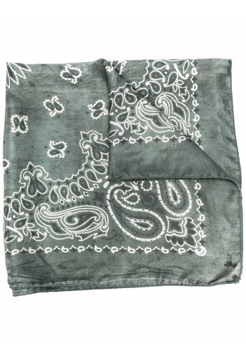 Golden Goose silk bandana scarf - Verde