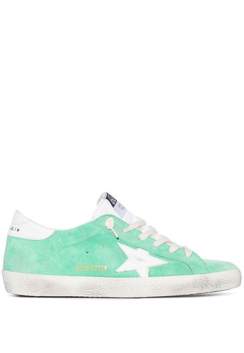 Golden Goose GG SUPER STAR LT SNKR WHT STR HL SDE LTH - Verde