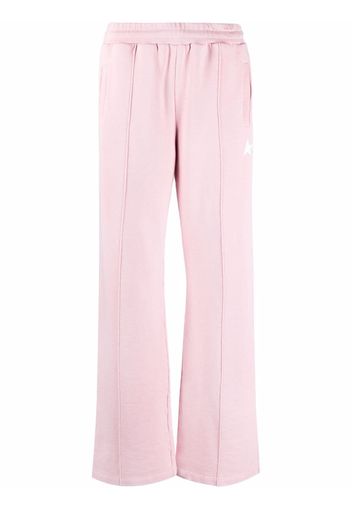 Golden Goose star-logo straight-leg trousers - Rosa