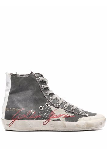 Golden Goose Francy glitter logo sneakers - Grigio