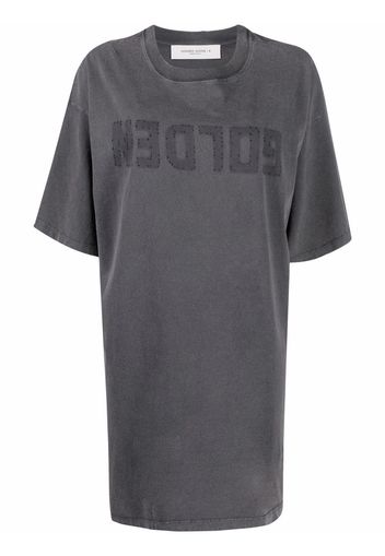 Golden Goose Abito modello T-shirt con stampa - Grigio