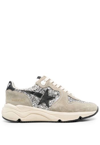 Golden Goose Running Sole glitter-embellished sneakers - Grigio