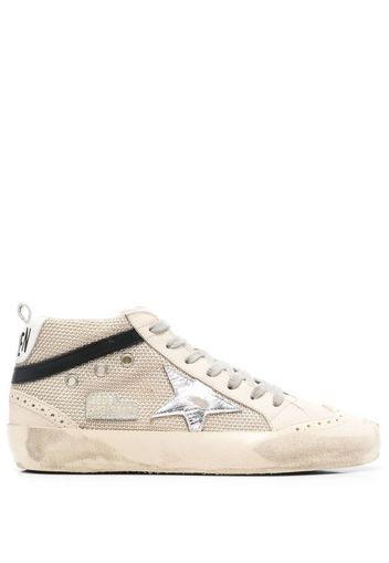 Golden Goose Superstar high top sneakers - Toni neutri