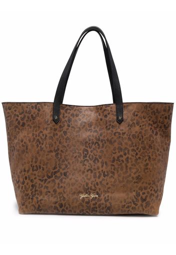 Golden Goose Pasadena leopard-print tote bag - Marrone