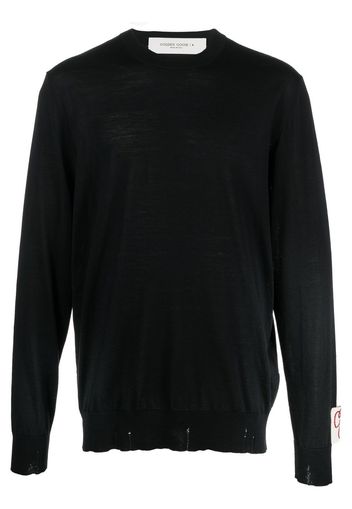 Golden Goose crew-neck virgin wool jumper - Nero