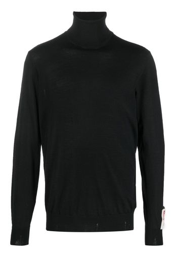 Golden Goose logo roll-neck jumper - Nero