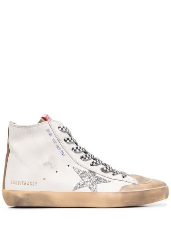 Golden Goose high-top leather sneakers - Bianco