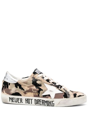 Golden Goose Superstar camouflage low-top sneakers - Verde