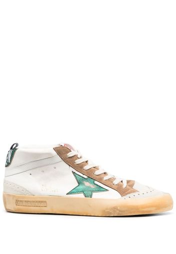 Golden Goose star-patch high-top sneakers - Toni neutri