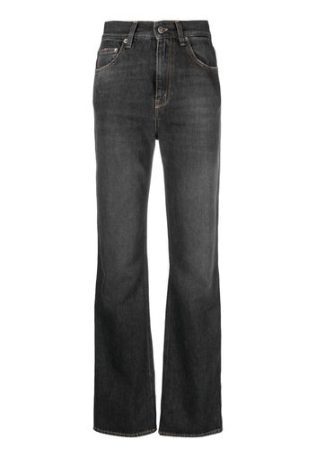 Golden Goose high-waist straight-leg jeans - Grigio