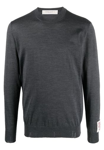 Golden Goose ribbed-knit crew neck sweatshirt - Grigio