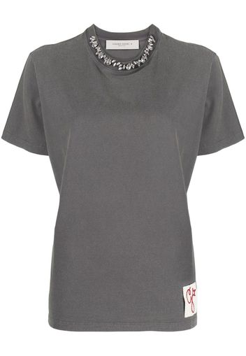 Golden Goose crystal-embellished T-shirt - Grigio