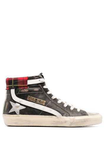 Golden Goose distressed-finish high-top sneakers - Nero