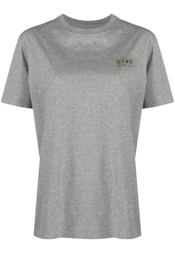 Golden Goose logo-print cotton T-shirt - Grigio