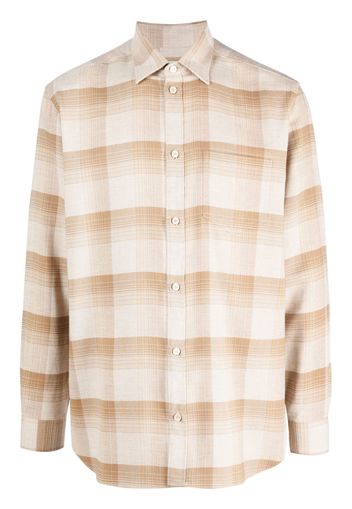 Golden Goose check-print button-up shirt - Toni neutri