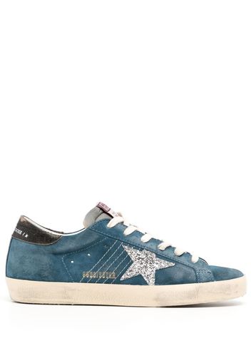 Golden Goose Superstar glitter low-top sneakers - Blu