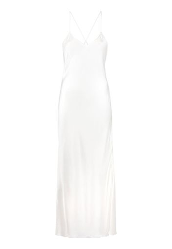 Golden Goose long slip dress - Bianco