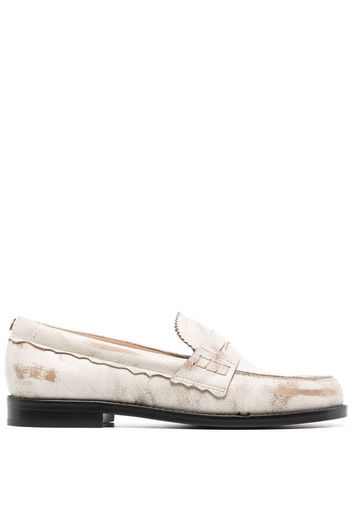 Golden Goose Jerry distressed loafers - Bianco