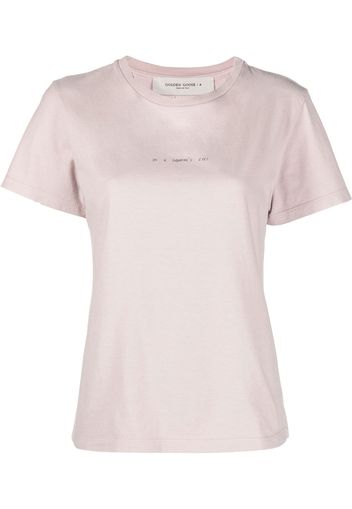Golden Goose T-shirt con stampa - Rosa